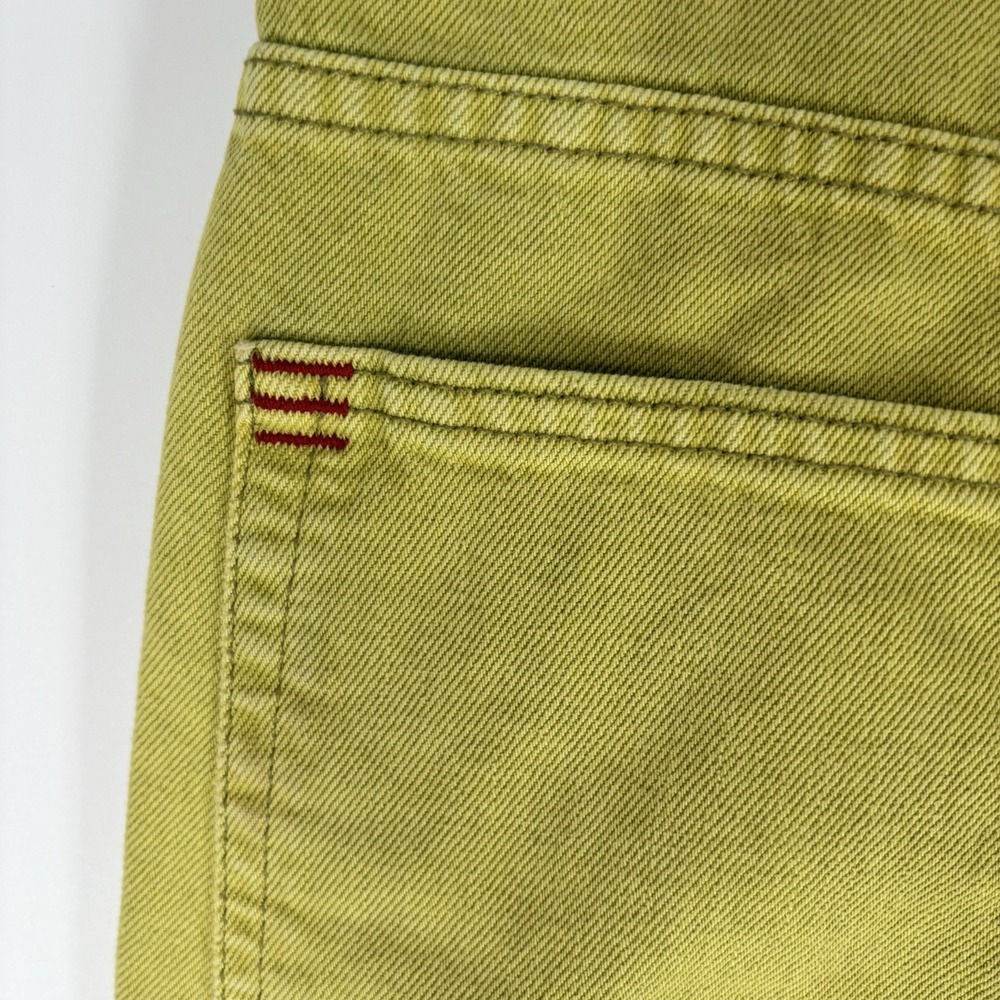 BDG Urban Outfitters Womens High Rise Loose Baggy Jeans Sz 25 Lime Green Grunge‎ - Picture 13 of 14
